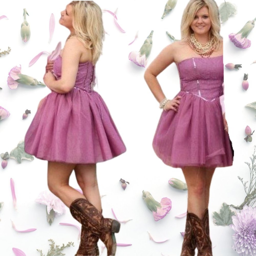 Vintage Betsey Johnson tulle prom mini dress